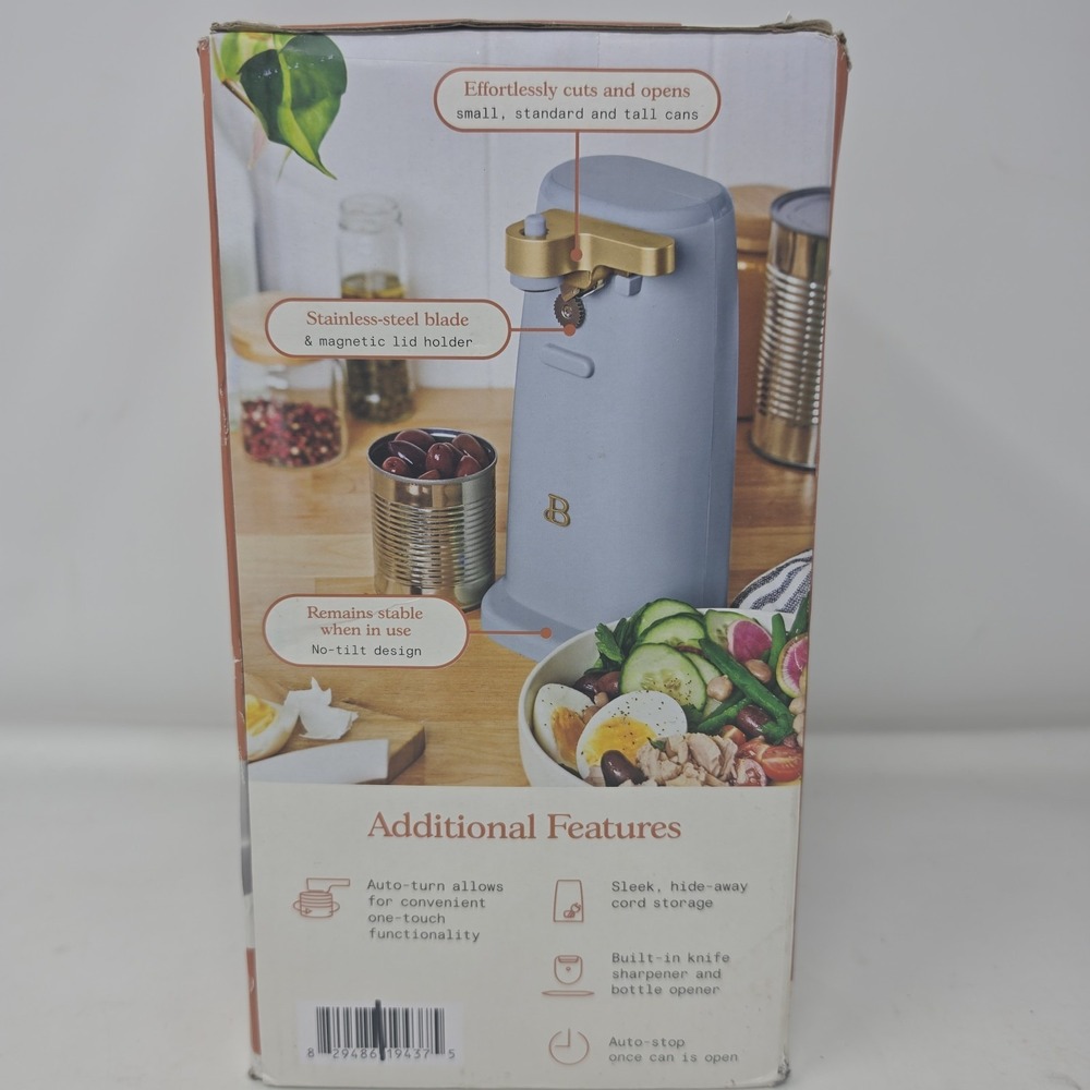 New Beautiful 19438 Easy-Prep Electric Can Opener, by Drew Barrymore - Picture 2 of 7